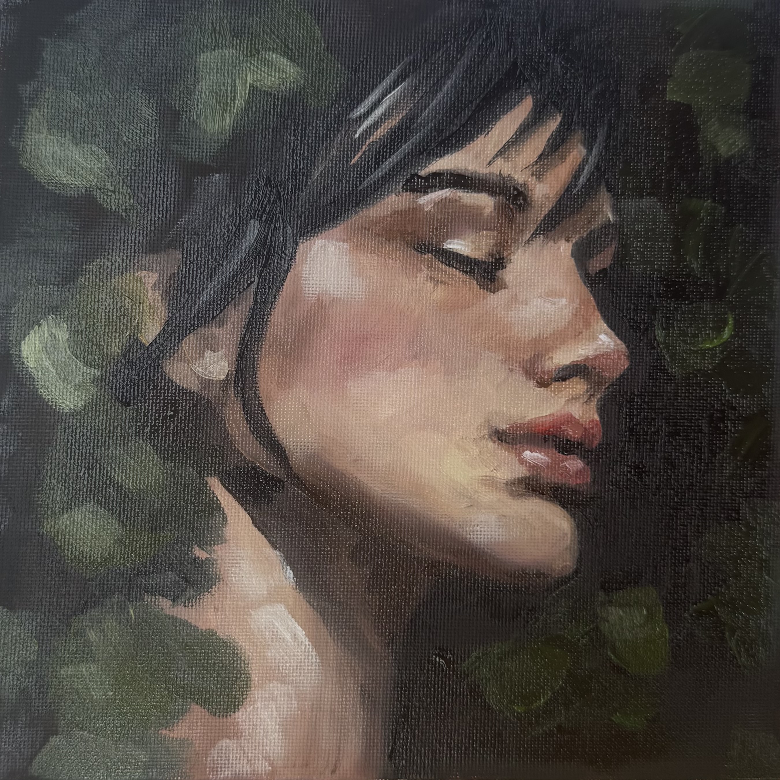 Portrait Study II by Chelsea Klukas, oil on canvas