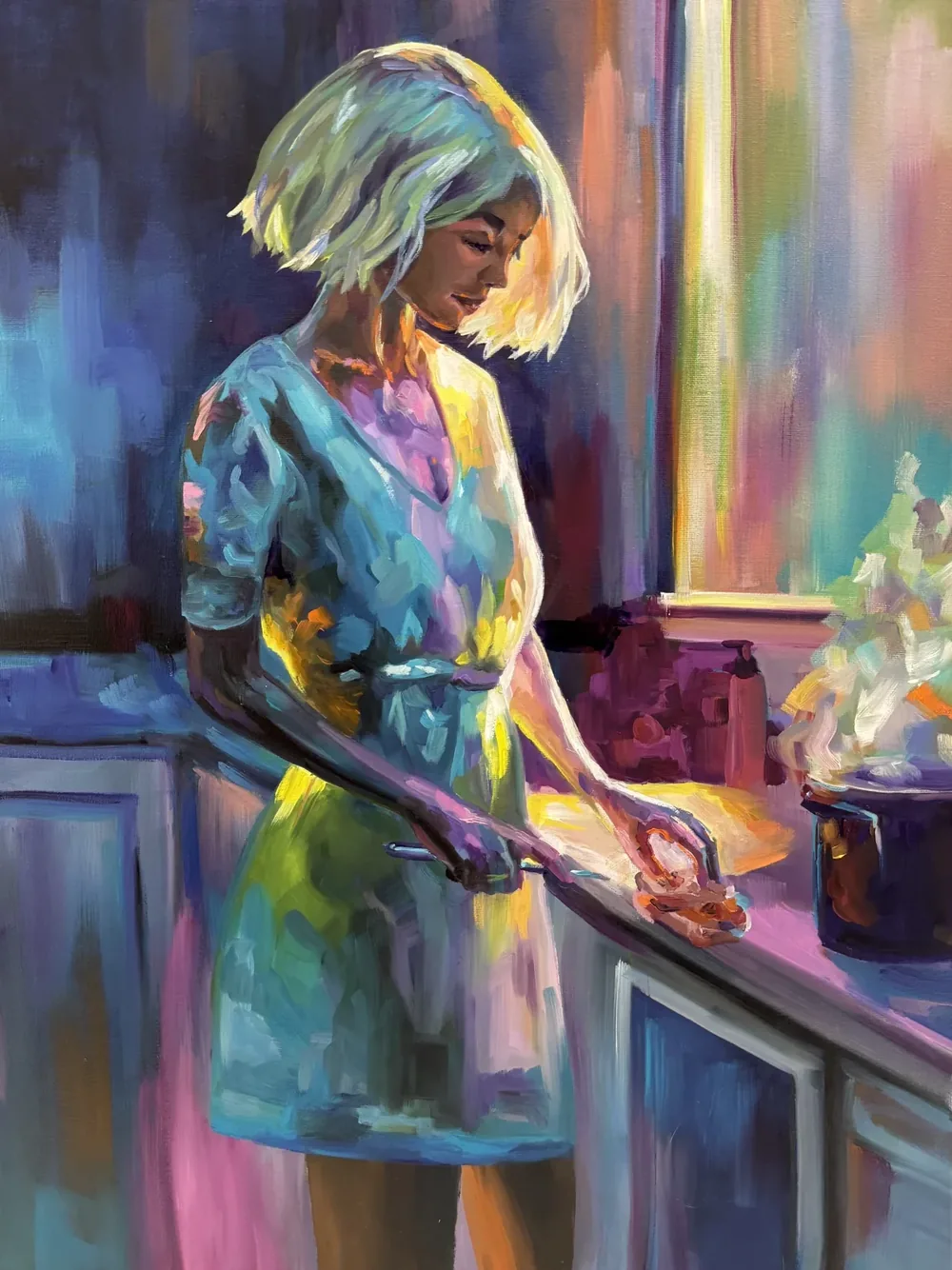 Untended Ritual III by Chelsea Klukas, oil on canvas, 18 × 24 in