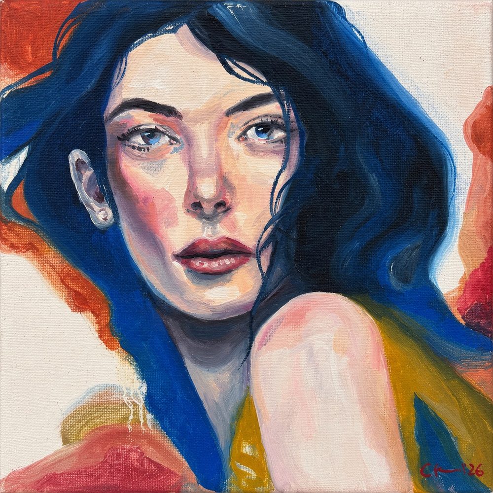 Wandering Blue by Chelsea Klukas, oil on canvas
